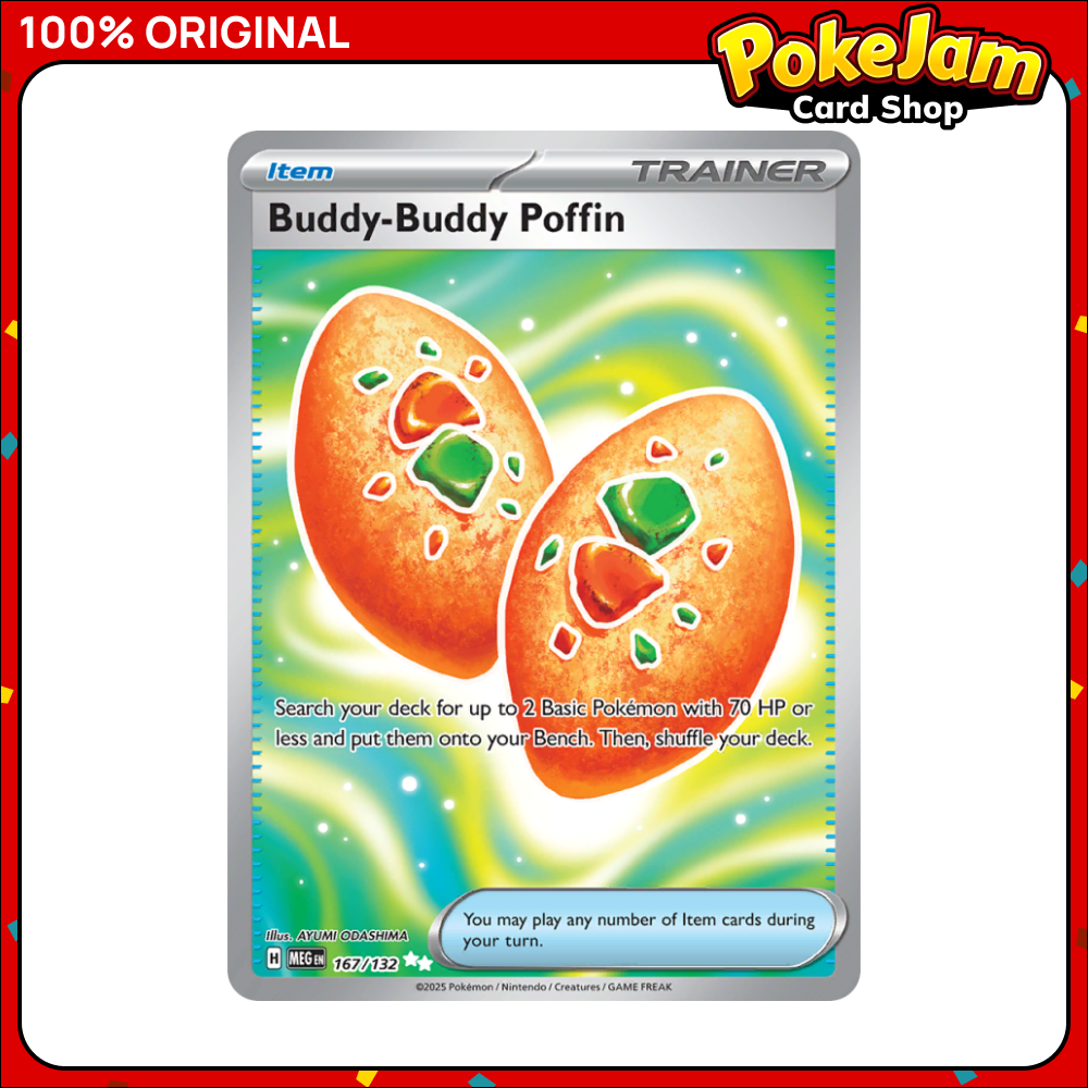 Buddy-Buddy Poffin 167/132 - Ultra Rare - Mega Evolution - Pokemon Card