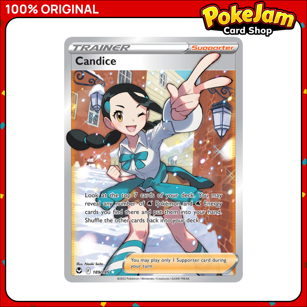 Candice - 189/195 - Full Art Ultra Rare - Sword & Shield: Silver Tempest - Pokemon TCG