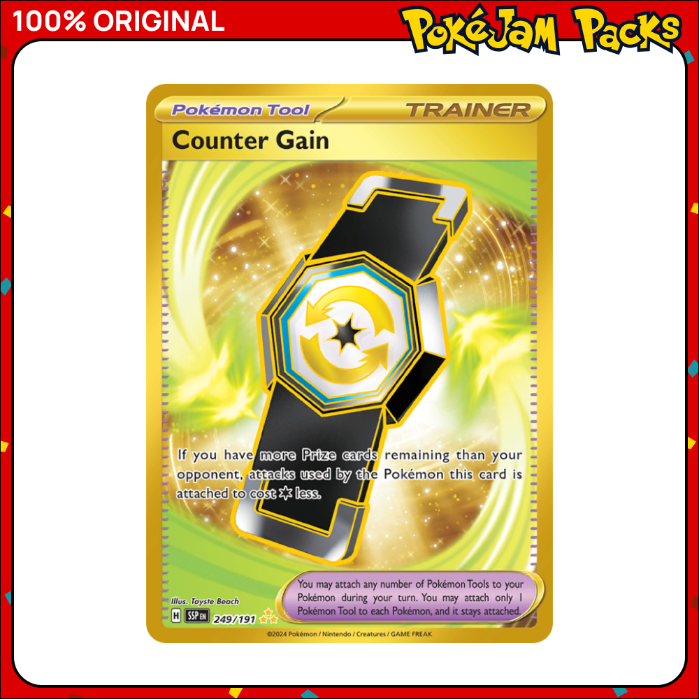 Counter Gain - 249/191 - Hyper Rare - Surging Sparks - Pokemon Card