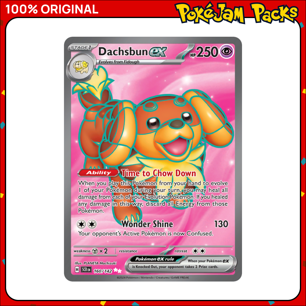 Dachsbun ex - 160/142 - Ultra Rare - Stellar Crown - Pokemon Card