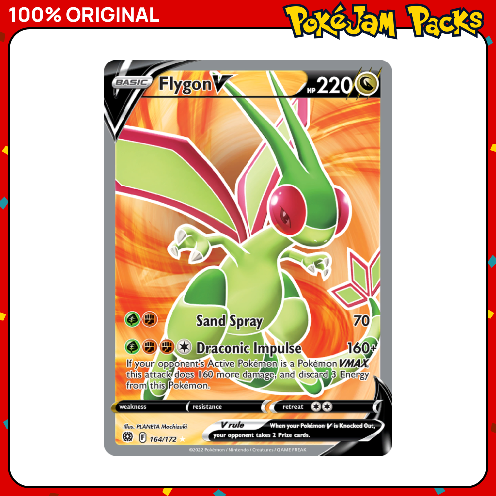 Flygon V - 164/172 - Ultra Rare - Brilliant Stars - Pokemon Card