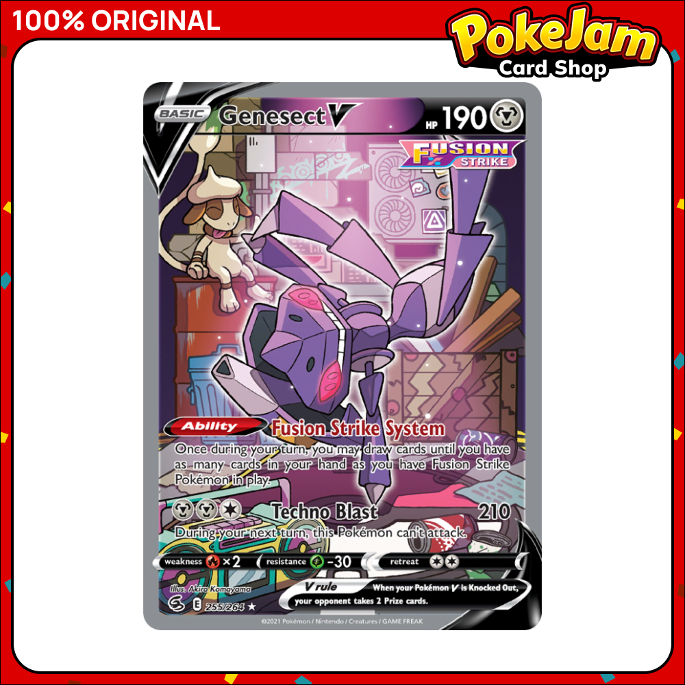 Genesect V - 255/264 - Alternate Art Ultra Rare - Sword & Shield: Fusion Strike - Pokemon TCG