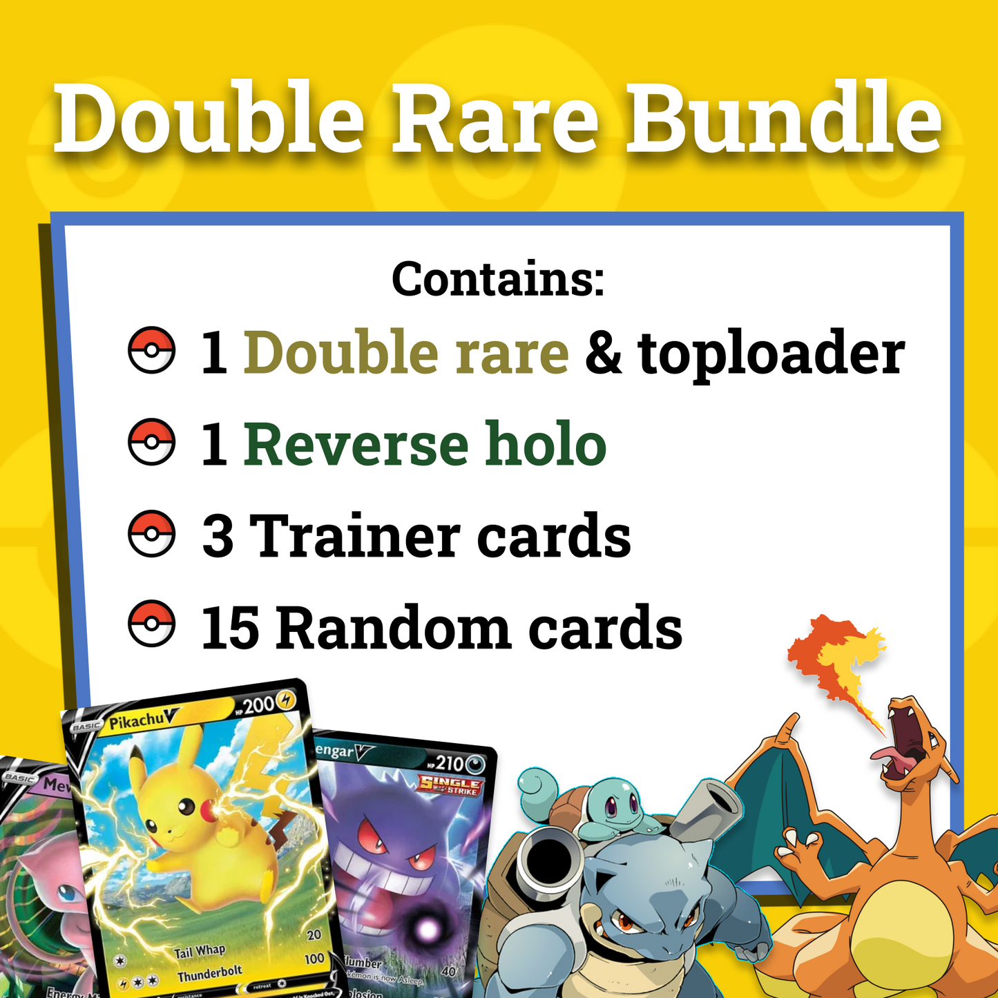 Pokemon Card Happy Bundles - Guaranteed Card Packs - TCG Trading Card Game