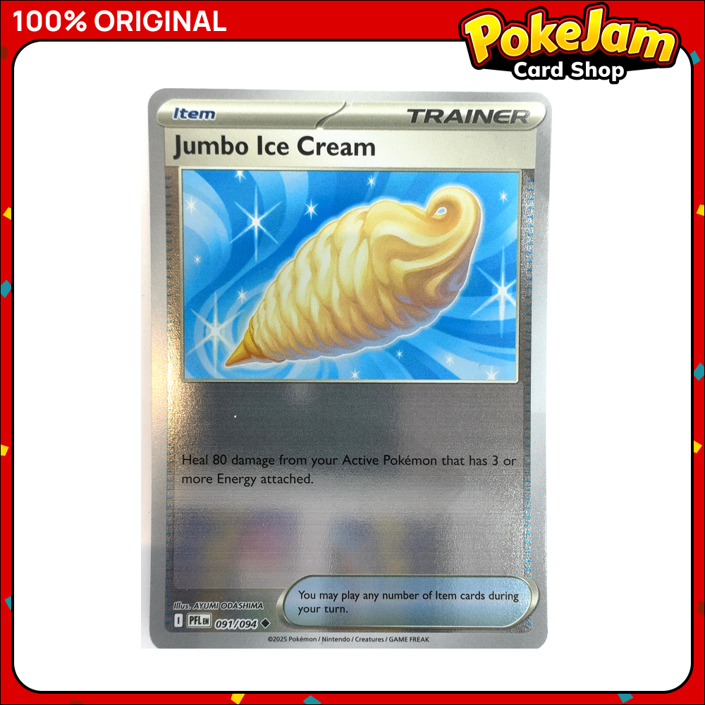 Jumbo Ice Cream 91/94 - Reverse Hologram - Phantasmal Flames - Pokemon Card