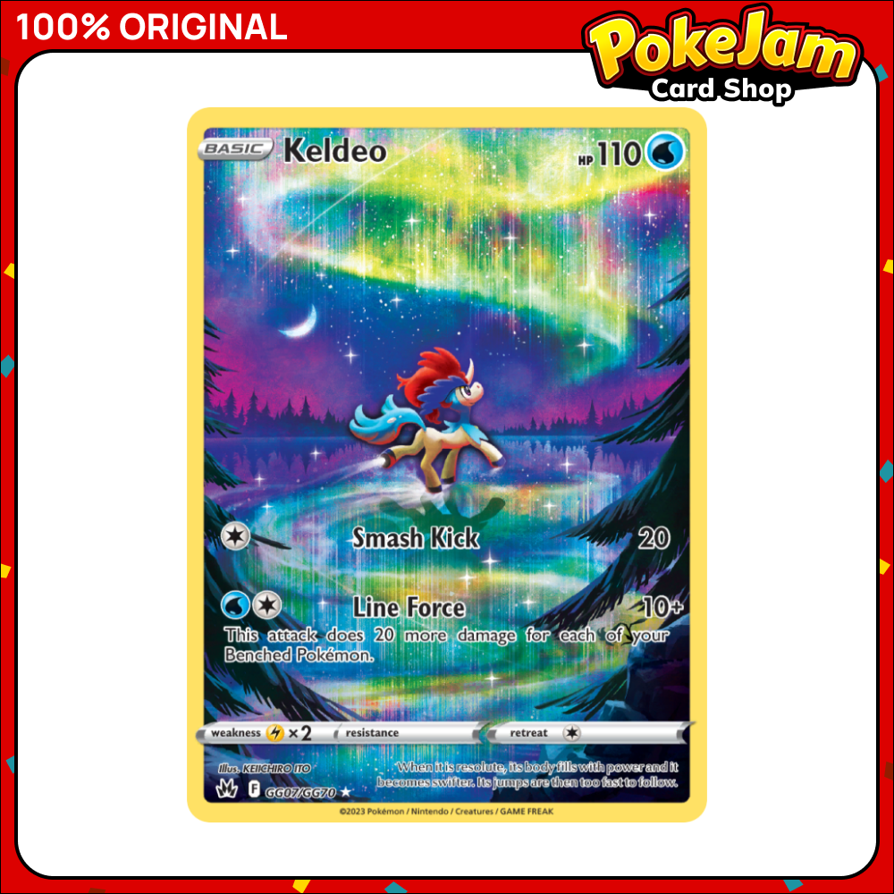 Keldeo - GG07/GG70 - Holo Rare - Crown Zenith - Pokemon TCG