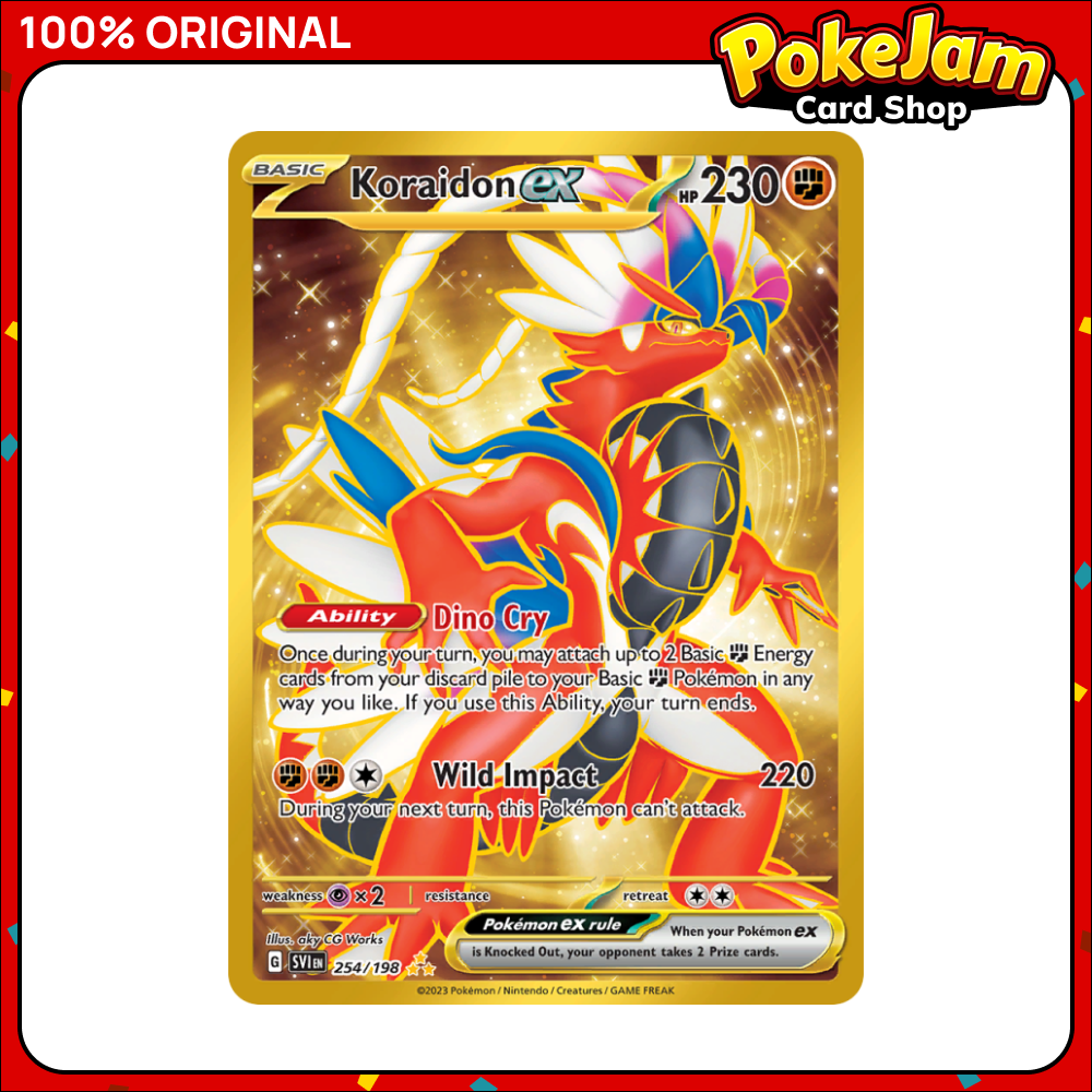 Koraidon ex - 254/198 - Gold Secret Rare - Scarlet & Violet (Base Set) - Pokemon TCG