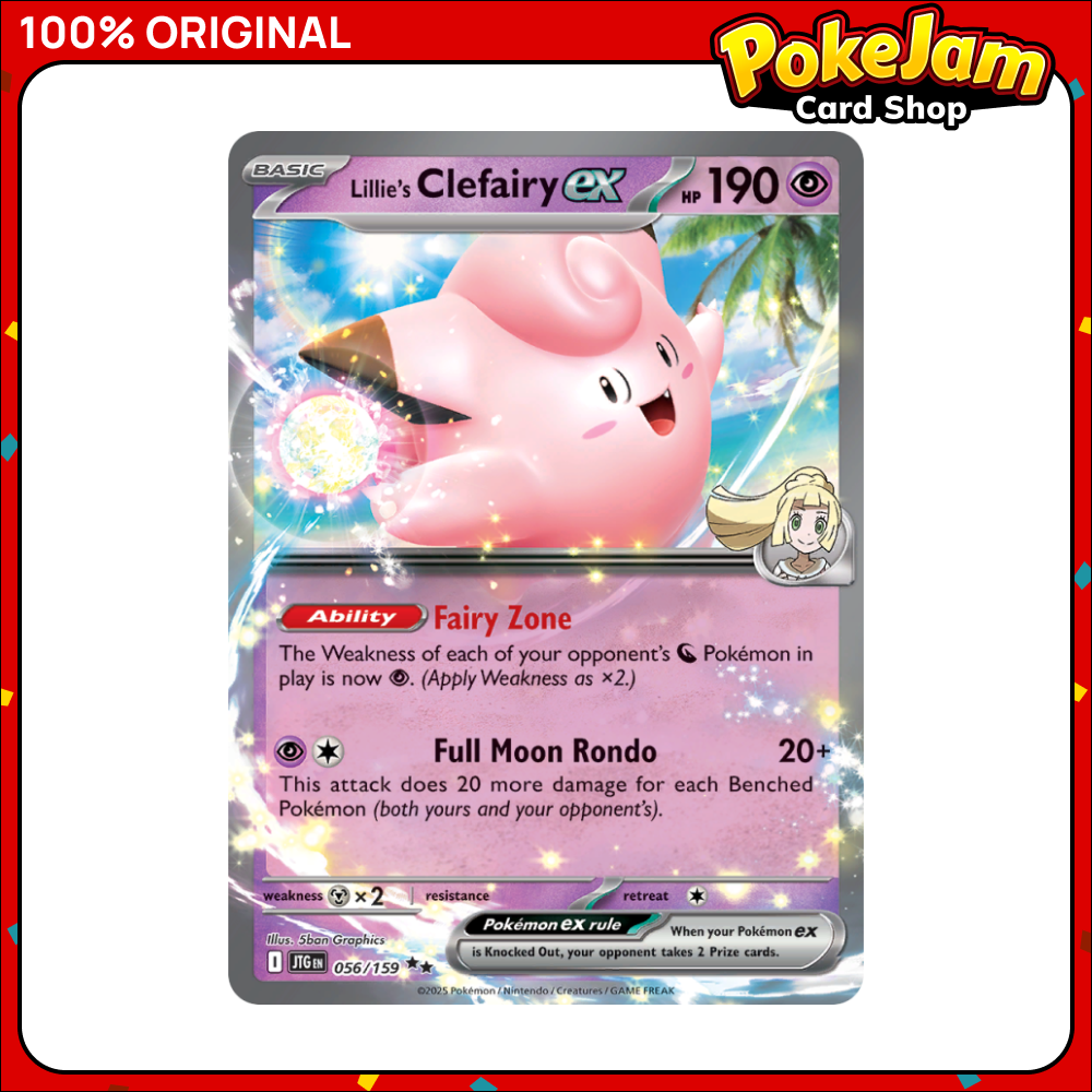 Lillie's Clefairy ex 56/159 - Double Rare - Journey Together - Pokemon Card