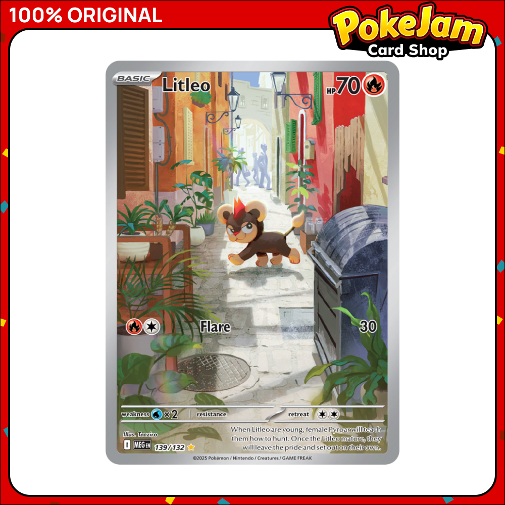 Litleo 139/132 - Illustration Rare - Mega Evolution - Pokemon Card