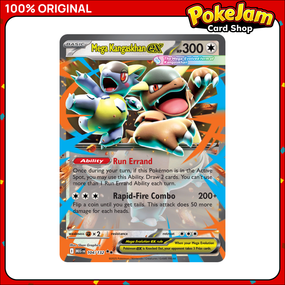 Mega Kangaskhan ex 104/132 - Double Rare - Mega Evolution - Pokemon Card