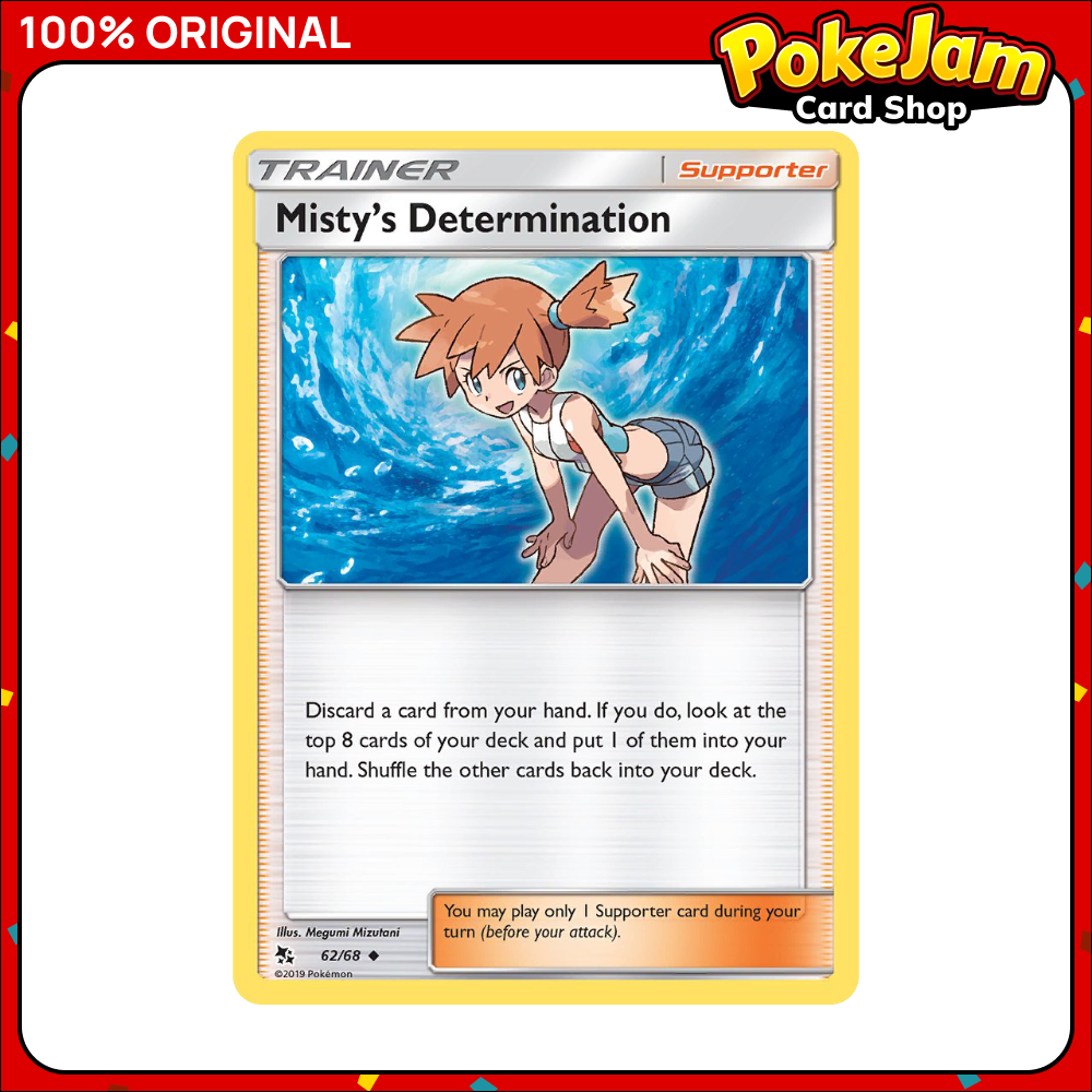 Misty’s Determination 62/68 - Uncommon - Hidden Fates - Pokemon Card