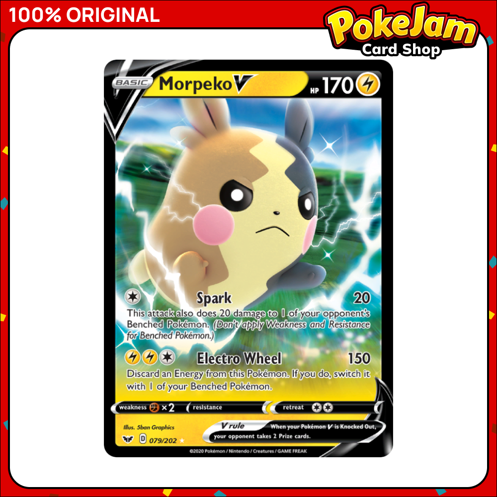 Morpeko V - 079/202 - Ultra Rare - Sword & Shield - Pokemon TCG