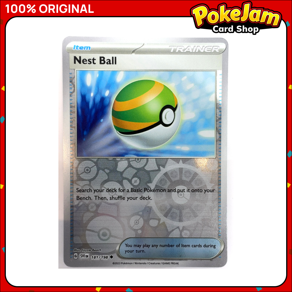 Nest Ball 181/198 - Reverse Hologram - Scarlet & Violet - Pokemon Card