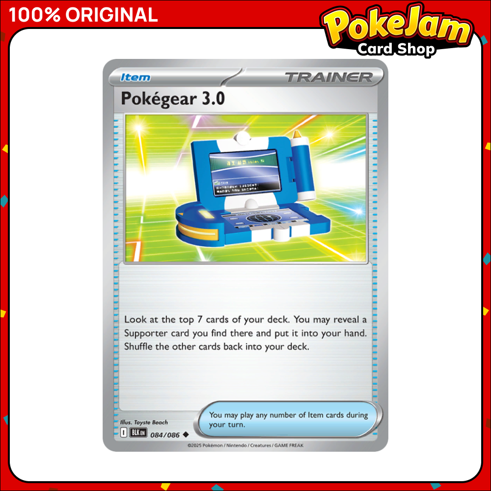 Pokegear 3.0 84/86 - Uncommon - Black Bolt - Pokemon Card