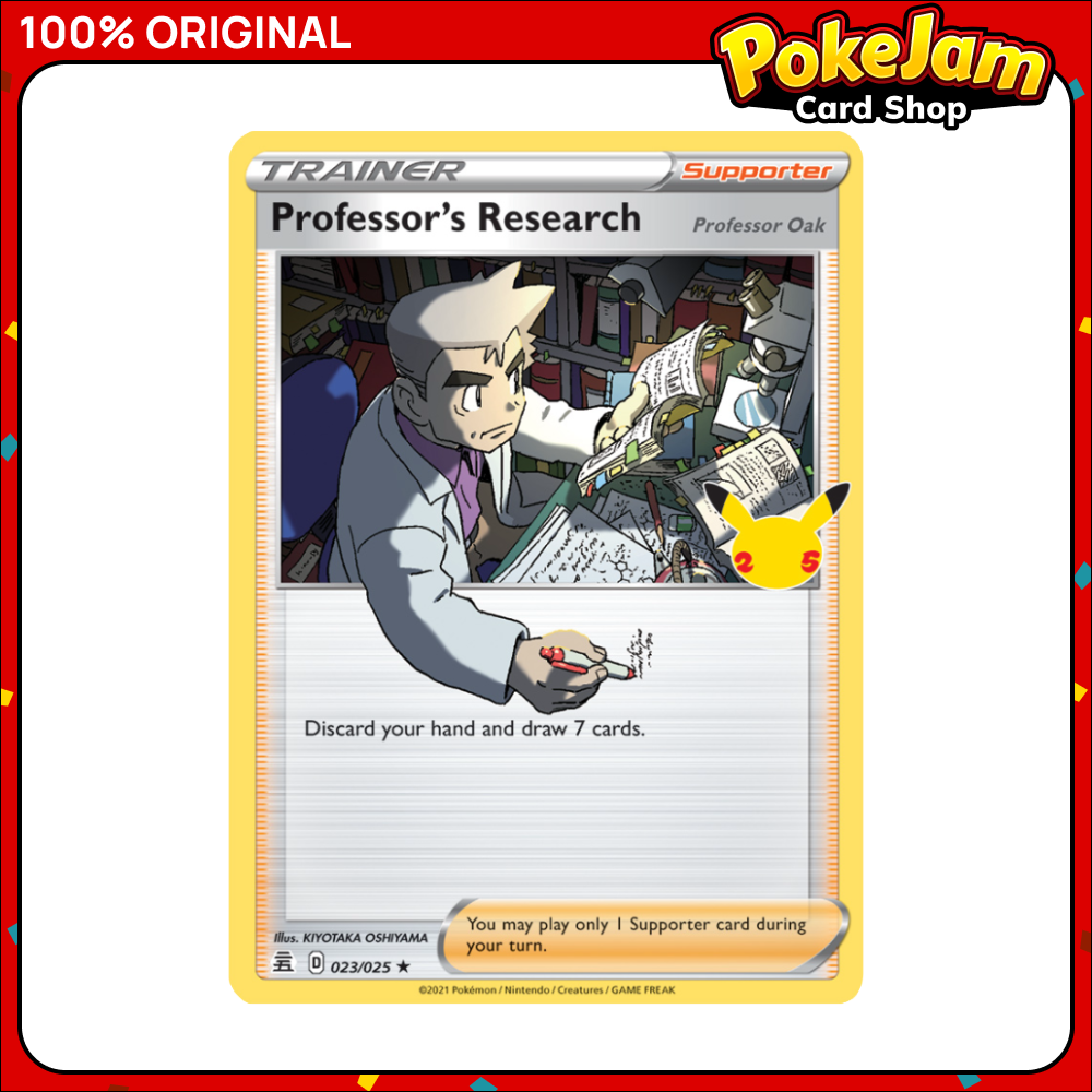Professor's Research - 23/25 - Holo Rare - Celebrations - Pokemon TCG