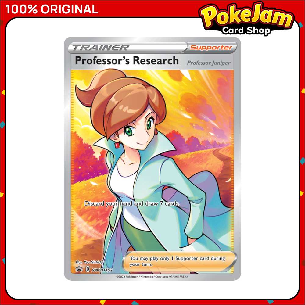 Professor's Research (Professor Juniper) SWSH152 - Full Art - SWSH Black Star Promos - Pokemon Card