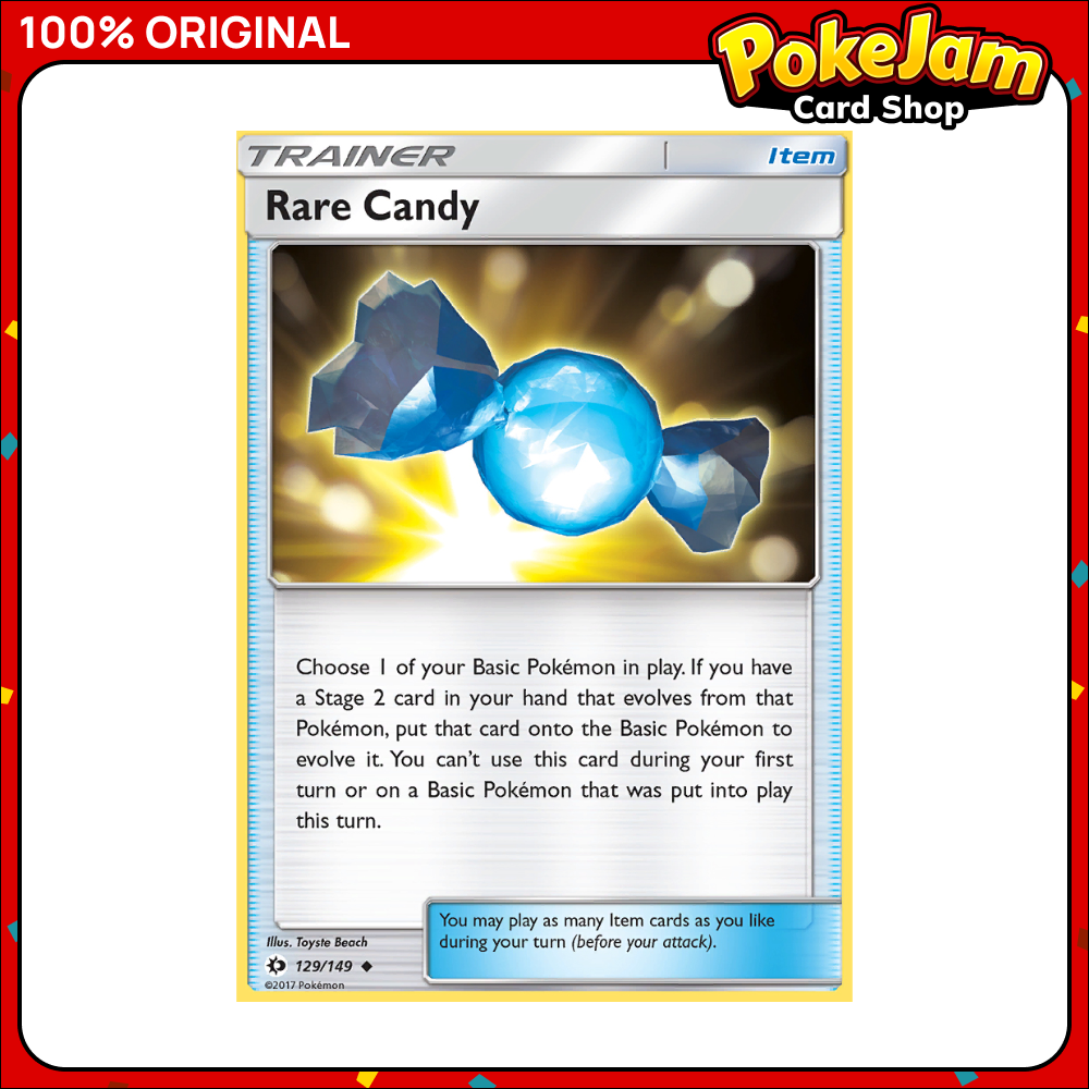 Rare Candy 129/149 - Uncommon - Sun & Moon - Pokemon Card