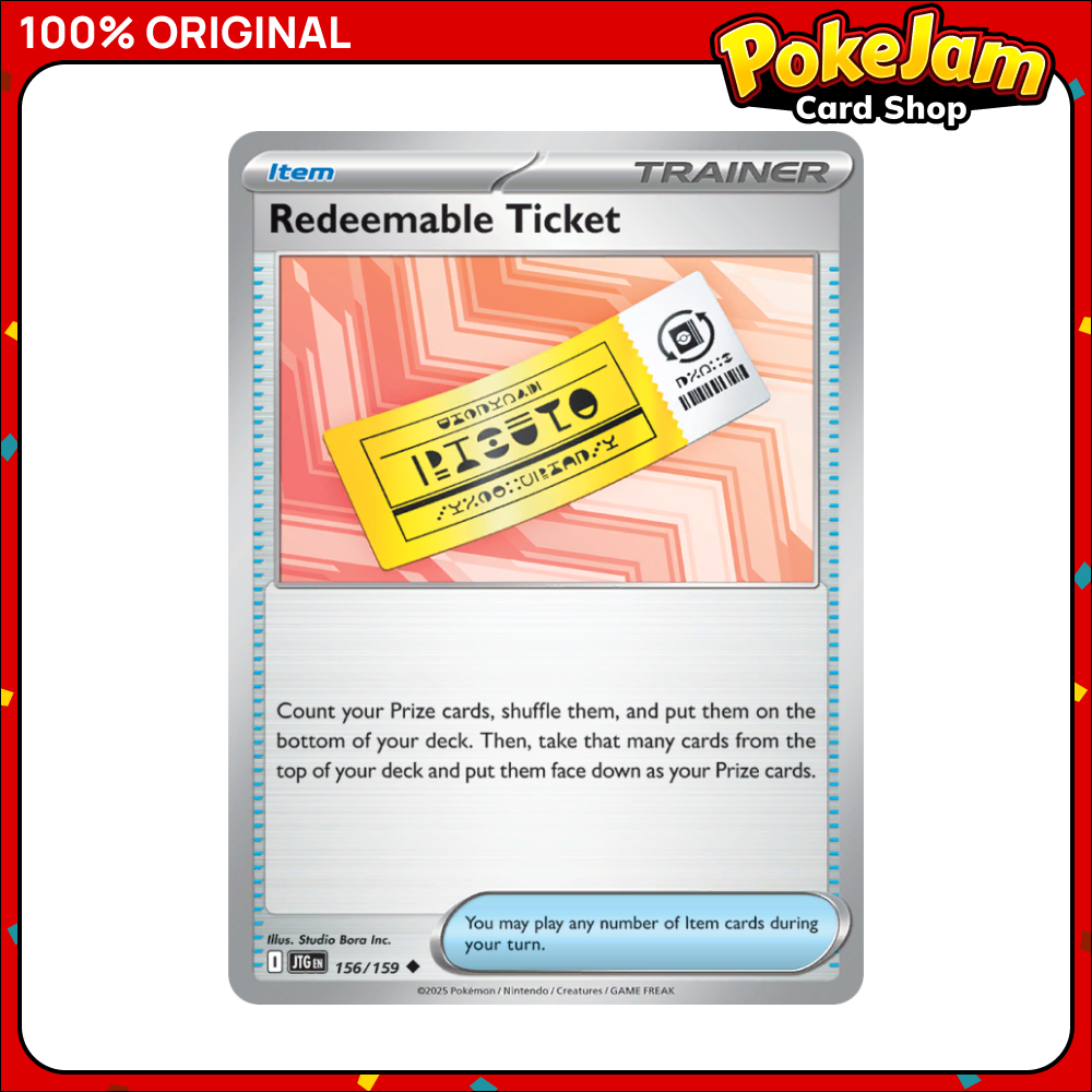Redeemable Ticket 156/159 - Uncommon - Journey Together - Pokemon Card