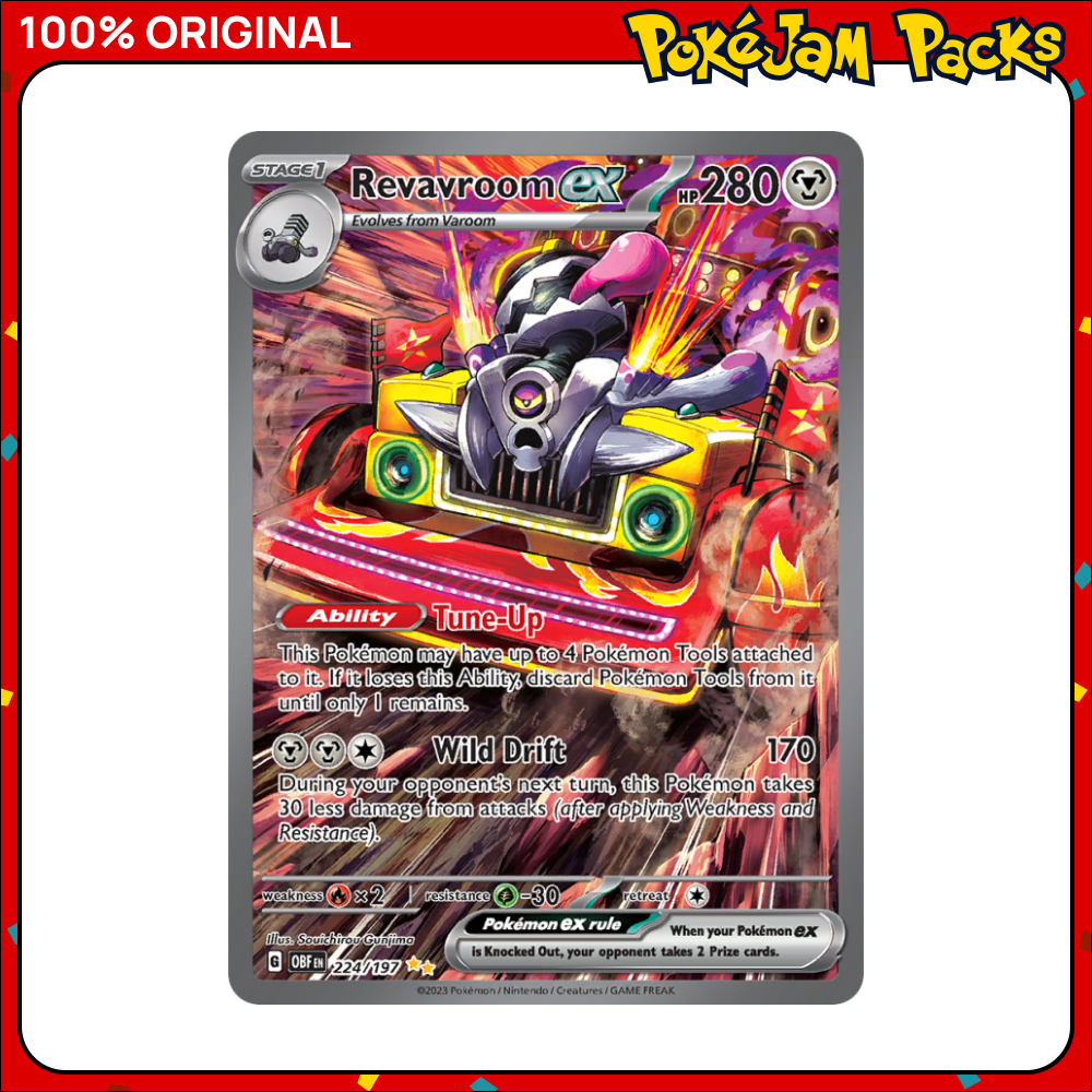 Revavroom ex - 224/197 - Reverse Hologram - Obsidian Flames - Pokemon Card