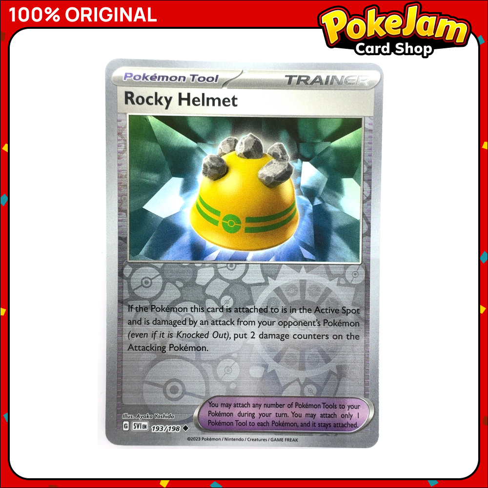 Rocky Helmet 193/198 - Reverse Hologram - Scarlet & Violet - Pokemon Card