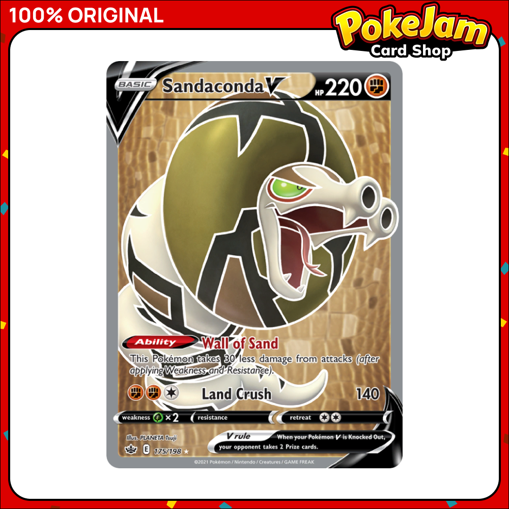 Sandaconda V 175/198 - Full Art - Chilling Reign - Pokemon Card