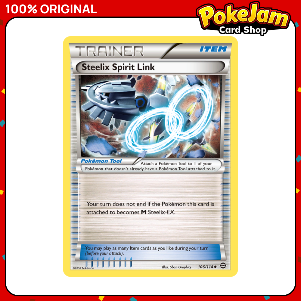 Steelix Spirit Link 106/114 - Uncommon - Steam Siege - Pokemon Card