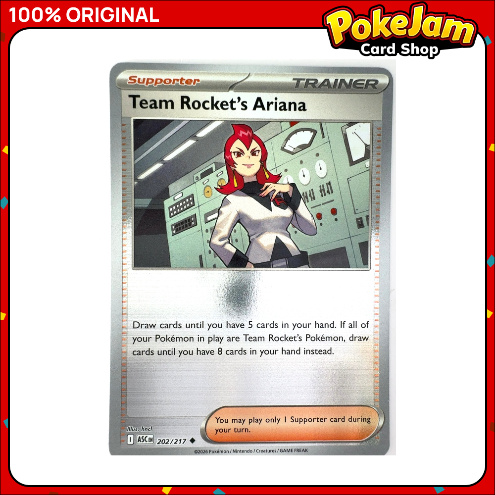 Team Rocket's Ariana 202/217 - Reverse Hologram - Ascended Heroes - Pokemon Card