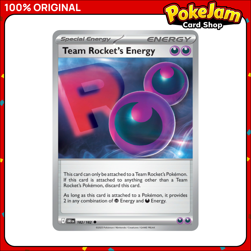 Team Rocket's Energy 182/182 - Uncommon - Destined Rivals - Pokemon Card