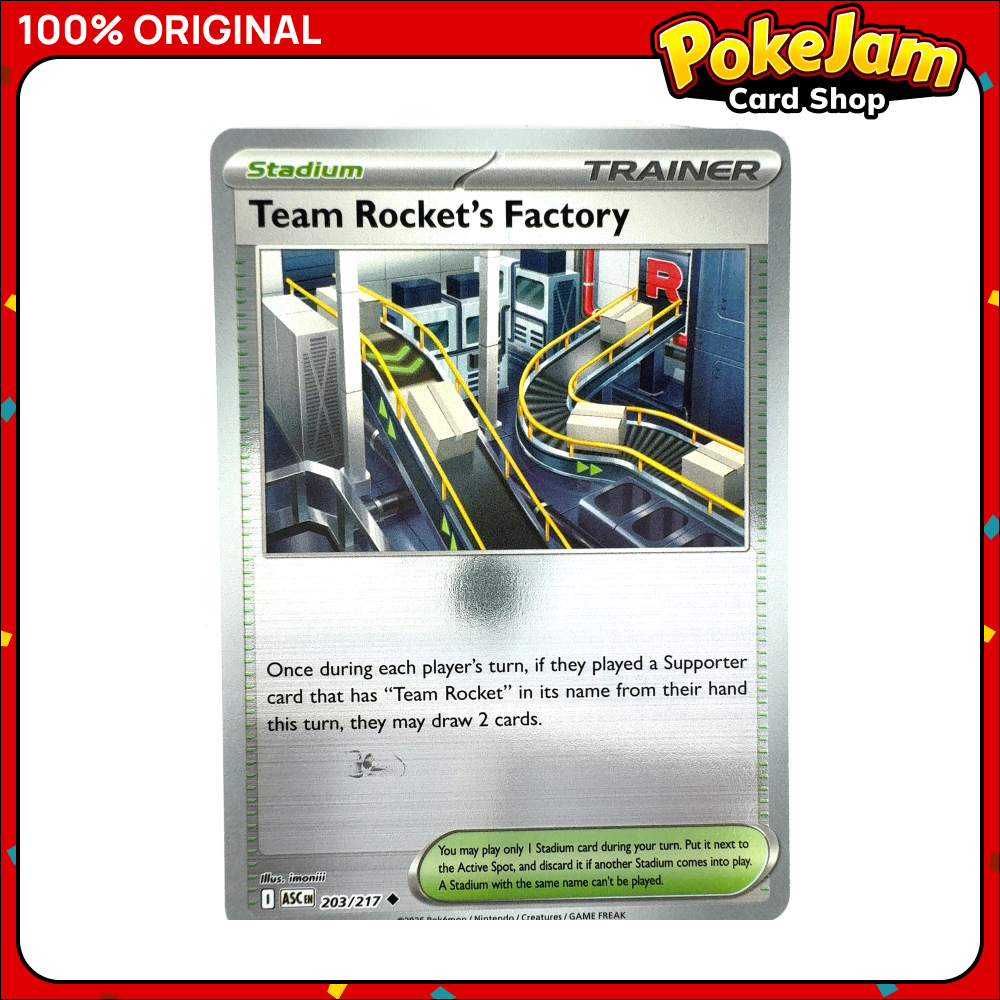 Team Rocket's Factory 203/217 - Reverse Hologram - Ascended Heroes - Pokemon Card