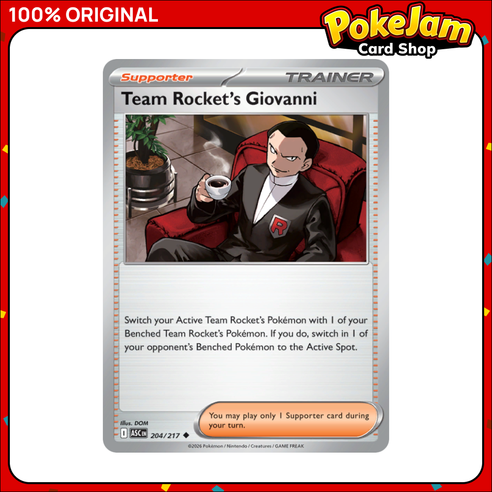 Team Rocket's Giovanni 204/217 - Uncommon - Ascended Heroes - Pokemon Card