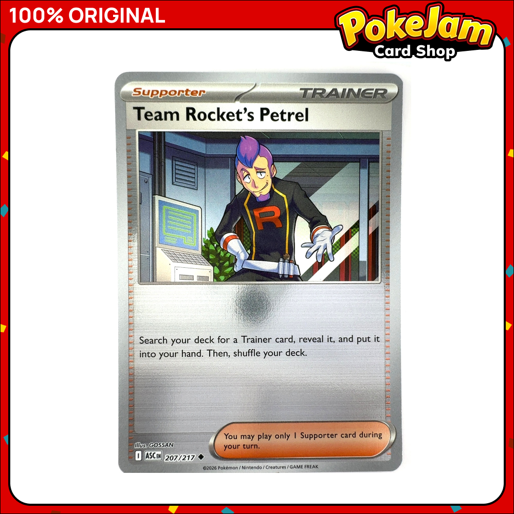 Team Rocket's Petrel 207/217 - Reverse Hologram - Ascended Heroes - Pokemon Card