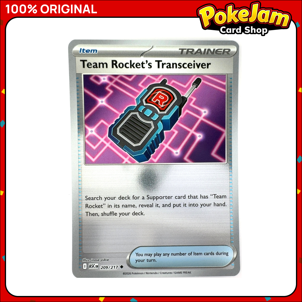 Team Rocket's Transceiver 209/217 - Reverse Hologram - Ascended Heroes - Pokemon Card