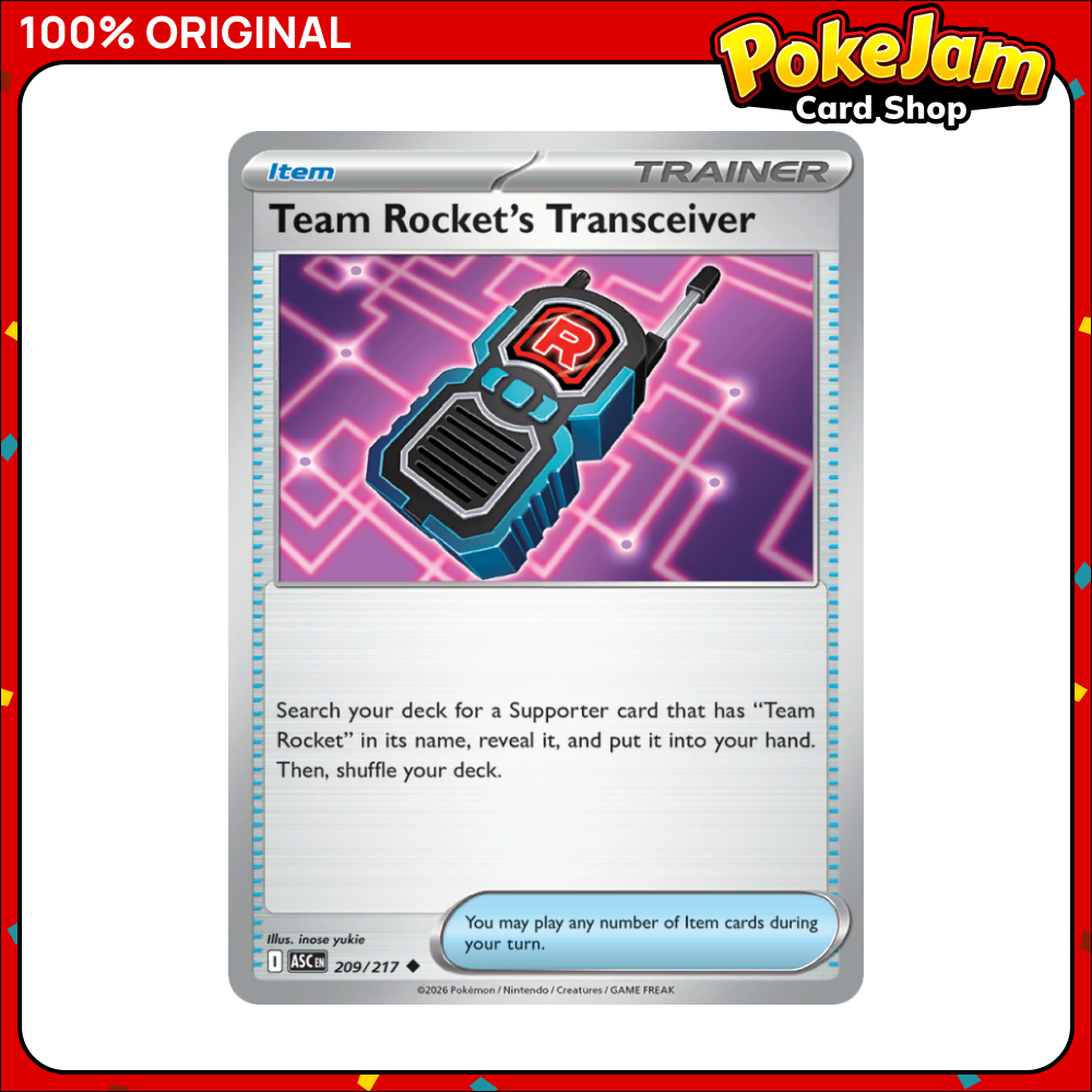 Team Rocket's Transceiver 209/217 - Uncommon - Ascended Heroes - Pokemon Card
