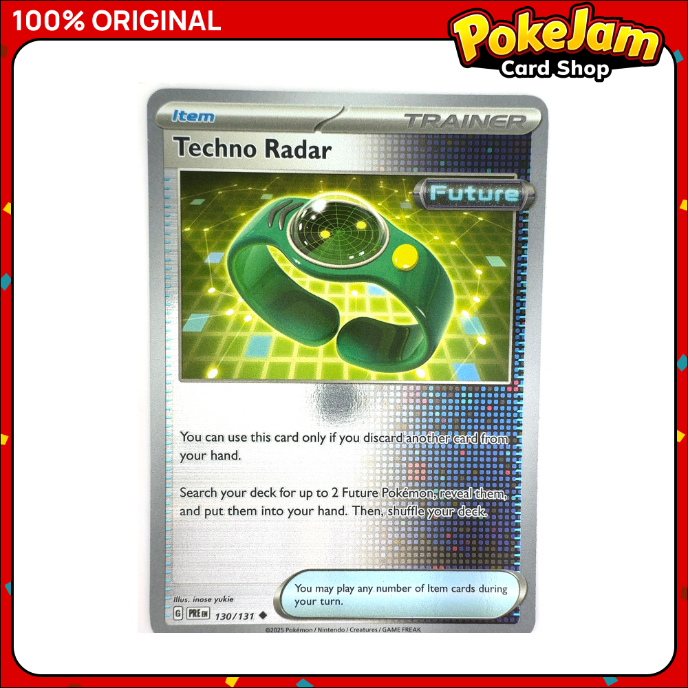 Techno Radar 130/131 - Reverse Hologram - Prismatic Evolutions - Pokemon Card