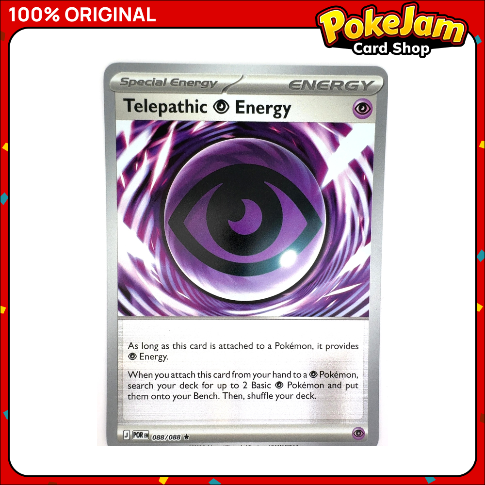 Telepathic Psychic Energy 88/88 - Reverse Hologram - Perfect Order - Pokemon Card