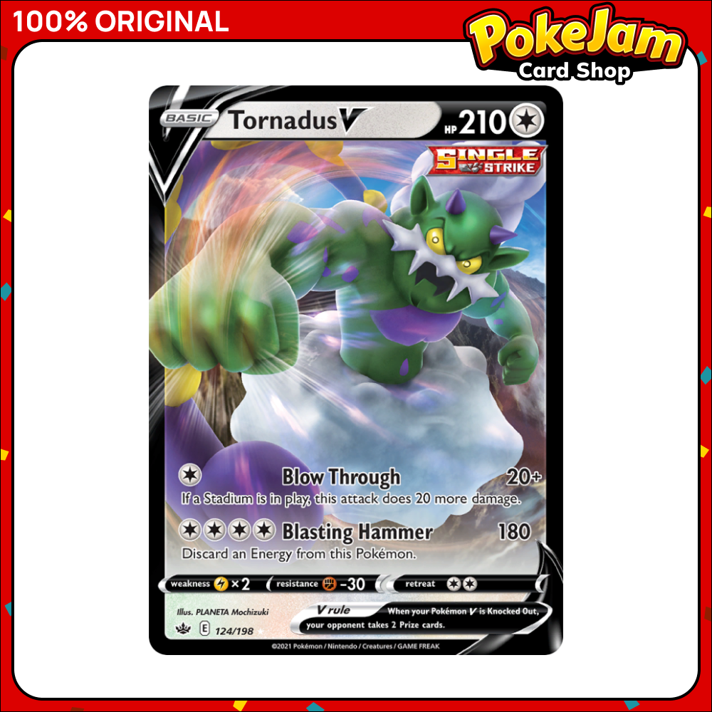 Tornadus V - 124/198 - Ultra Rare - Sword & Shield: Chilling Reign - Pokemon TCG