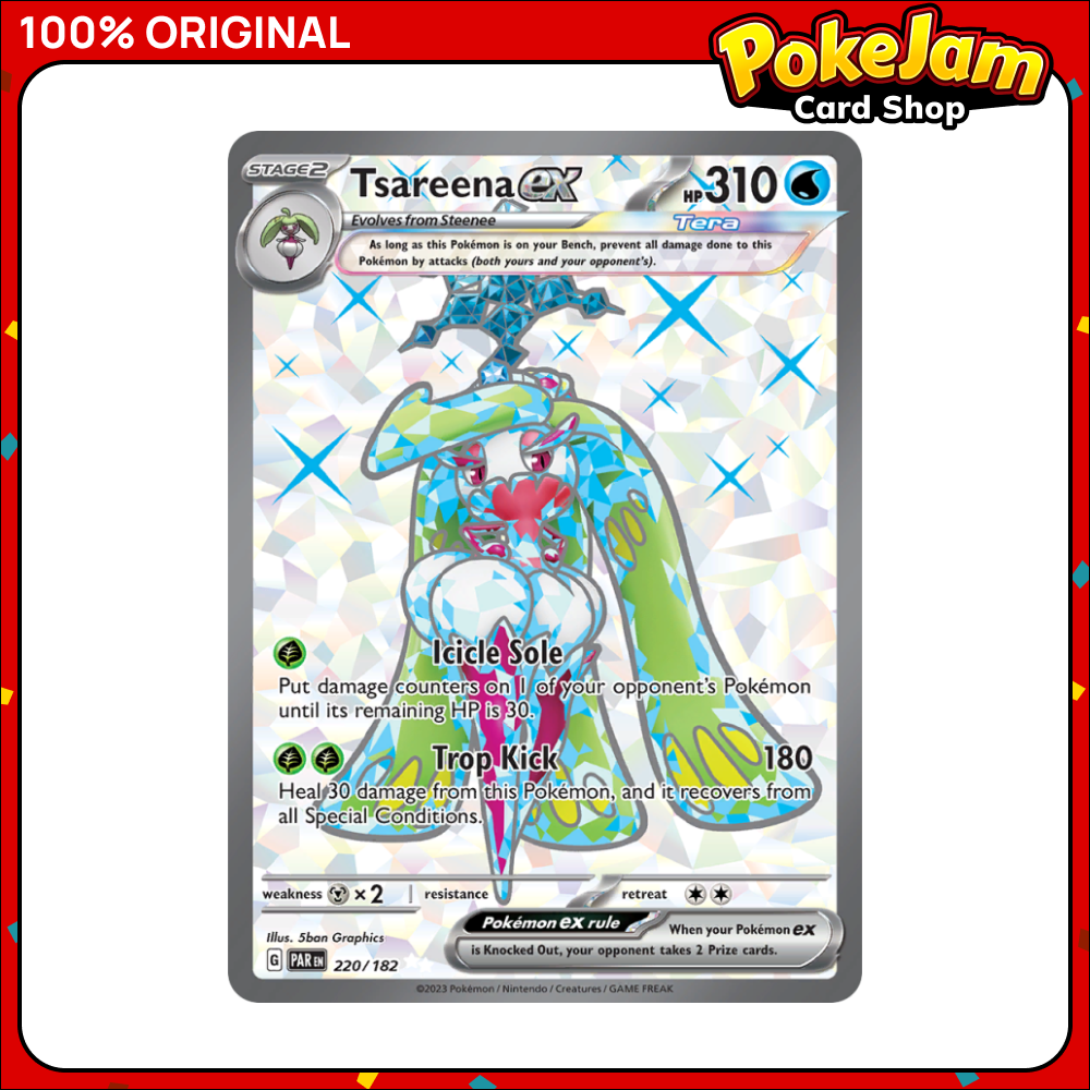 Tsareena ex - 220/182 - Full Art Secret Rare - Paradox Rift - Pokemon TCG