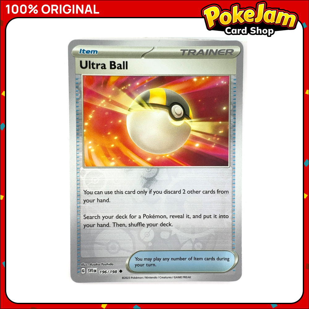 Ultra Ball 196/198 - Reverse Hologram - Scarlet & Violet - Pokemon Card