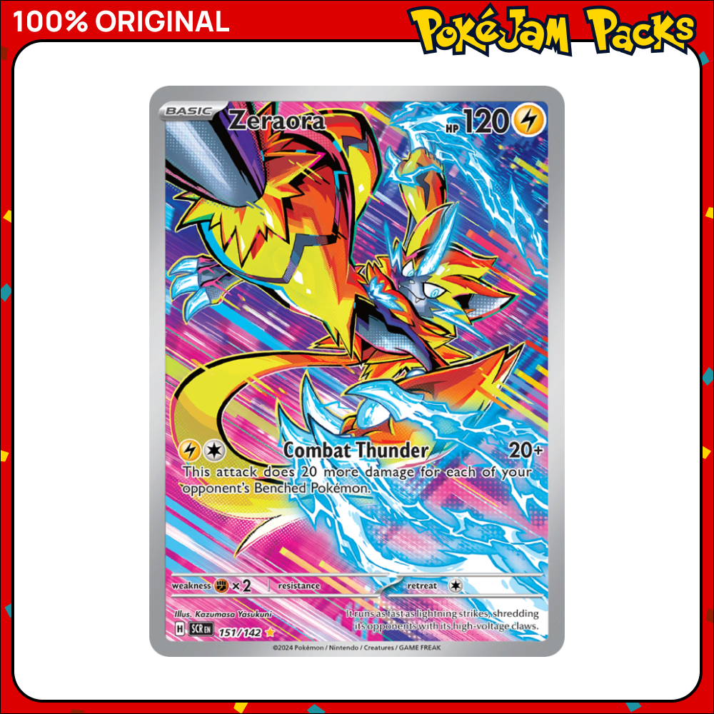 Zeraora - 151/142 - Illustration Rare - Stellar Crown - Pokemon Card