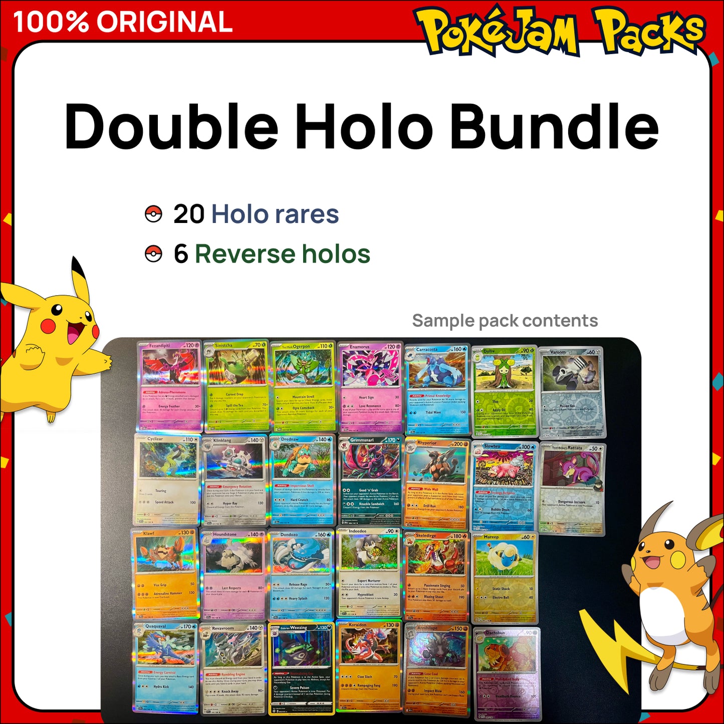 Pokémon Card Bundles - 40+ Authentic Card Pack with Guaranteed Rare - Perfect for Gifts & Collectors