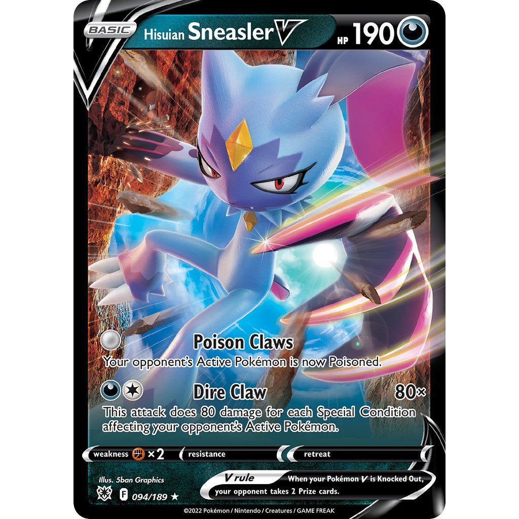 Hisuian Sneasler V - 094/189 - Ultra Rare - Sword & Shield: Astral Radiance - Pokémon TCG