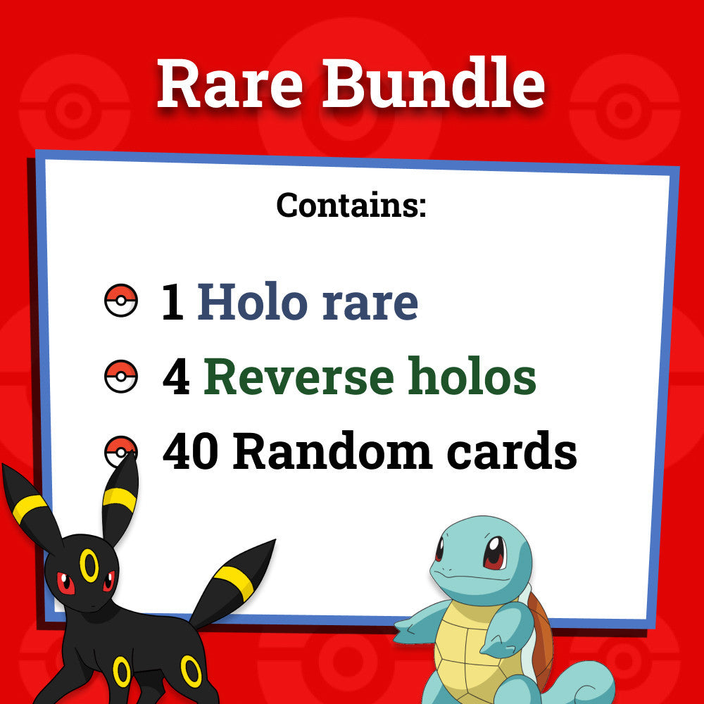 Pokémon Card Bundles - 40+ Authentic Card Pack with Guaranteed Rare - Perfect for Gifts & Collectors