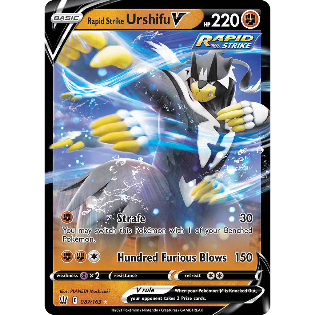 Rapid Strike Urshifu V - 87/163 - Ultra Rare - Sword & Shield: Battle Styles - Pokémon TCG