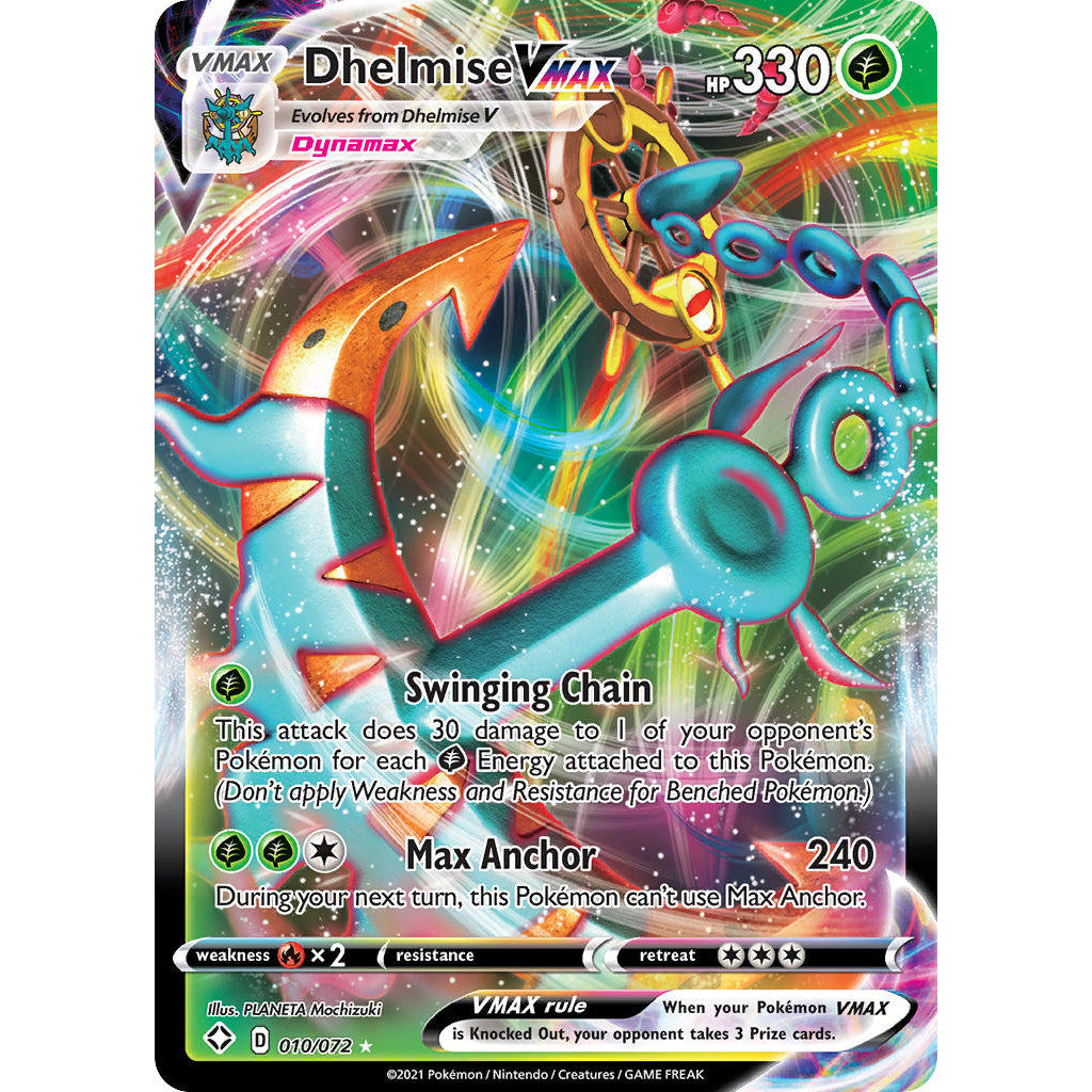 Dhelmise VMAX - 010/072 - Ultra Rare - Shining Fates - Pokémon TCG