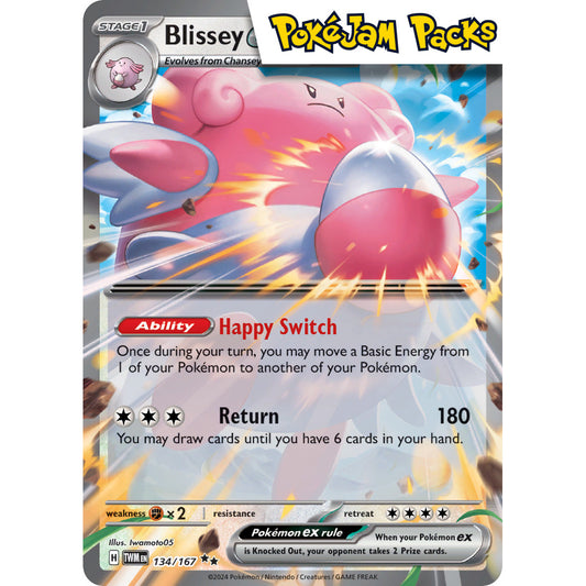 Blissey ex - 134/167 - Ultra Rare - Twilight Masquerade - Pokémon TCG