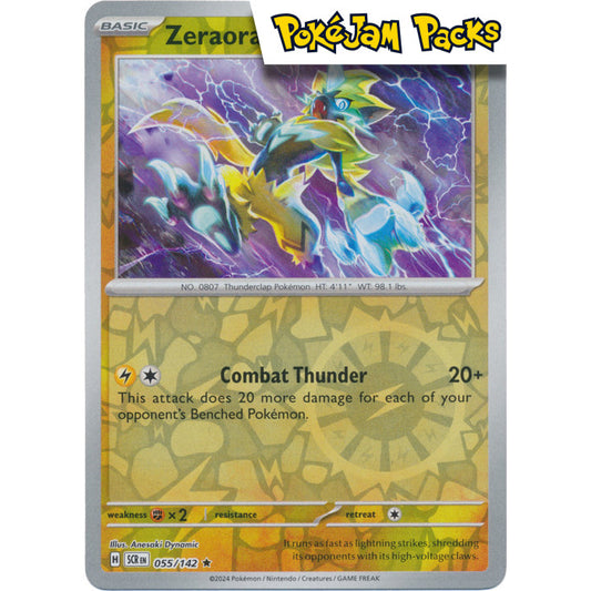 Zeraora - 055/142 - Reverse Holo Rare - Stellar Crown - Pokémon TCG