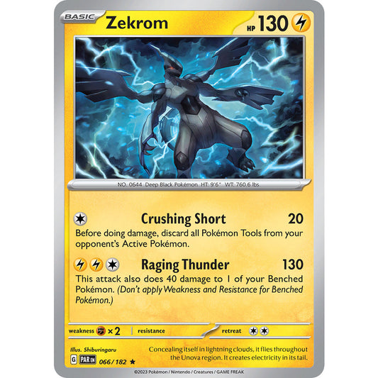 Zekrom - 066/182 - Holo Rare - Paradox Rift - Pokémon TCG