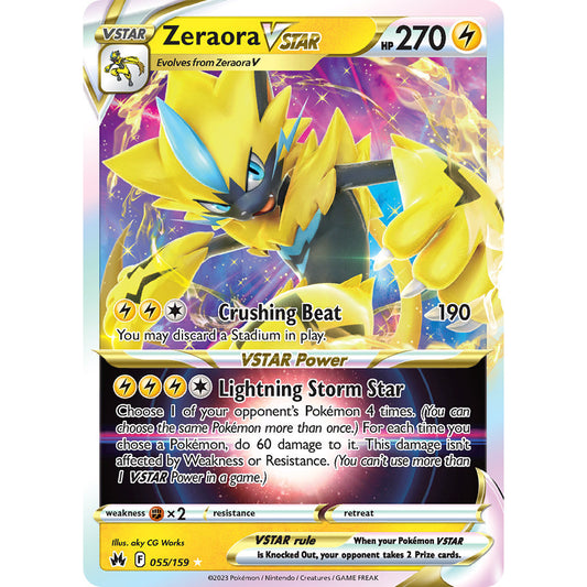 Zeraora VSTAR - 055/159 - Ultra Rare - Crown Zenith - Pokemon TCG