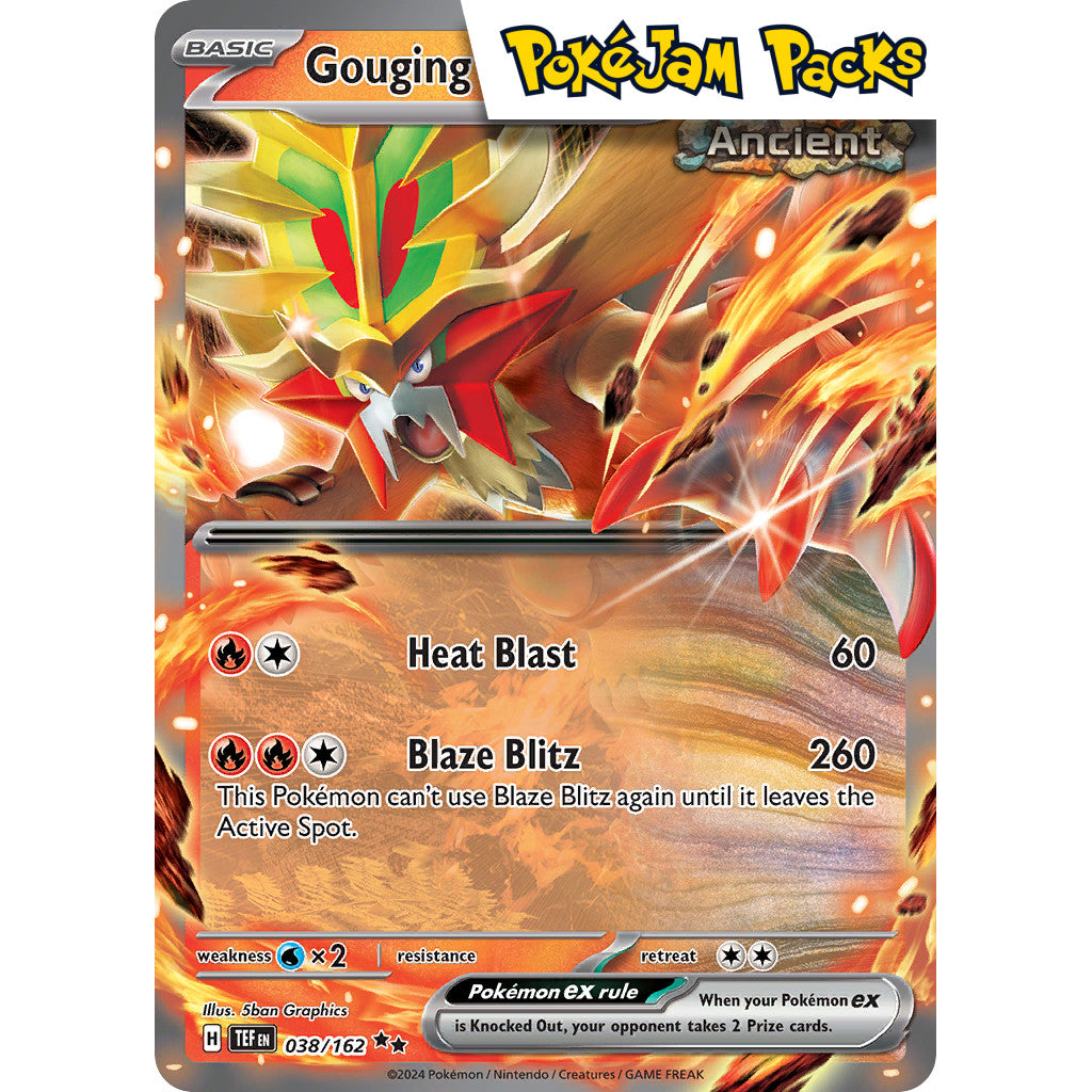 Gouging Fire ex - 038/162 - Ultra Rare - Scarlet & Violet: Temporal Forces - Pokémon TCG