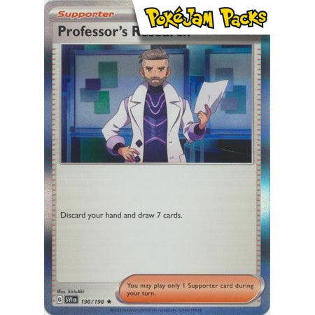 Professor's Research (Professor Turo) - 190/198 - Holo Rare - Scarlet & Violet - Pokémon TCG