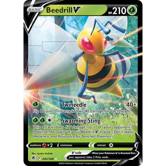 Beedrill V - 001/189 - Ultra Rare - Astral Radiance - Pokemon TCG